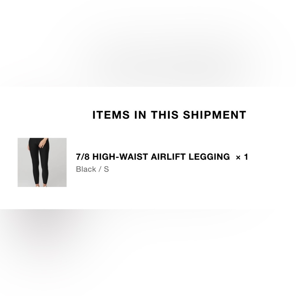 ALO 7/8 airlift Black Leggings - Picture 6 of 7
